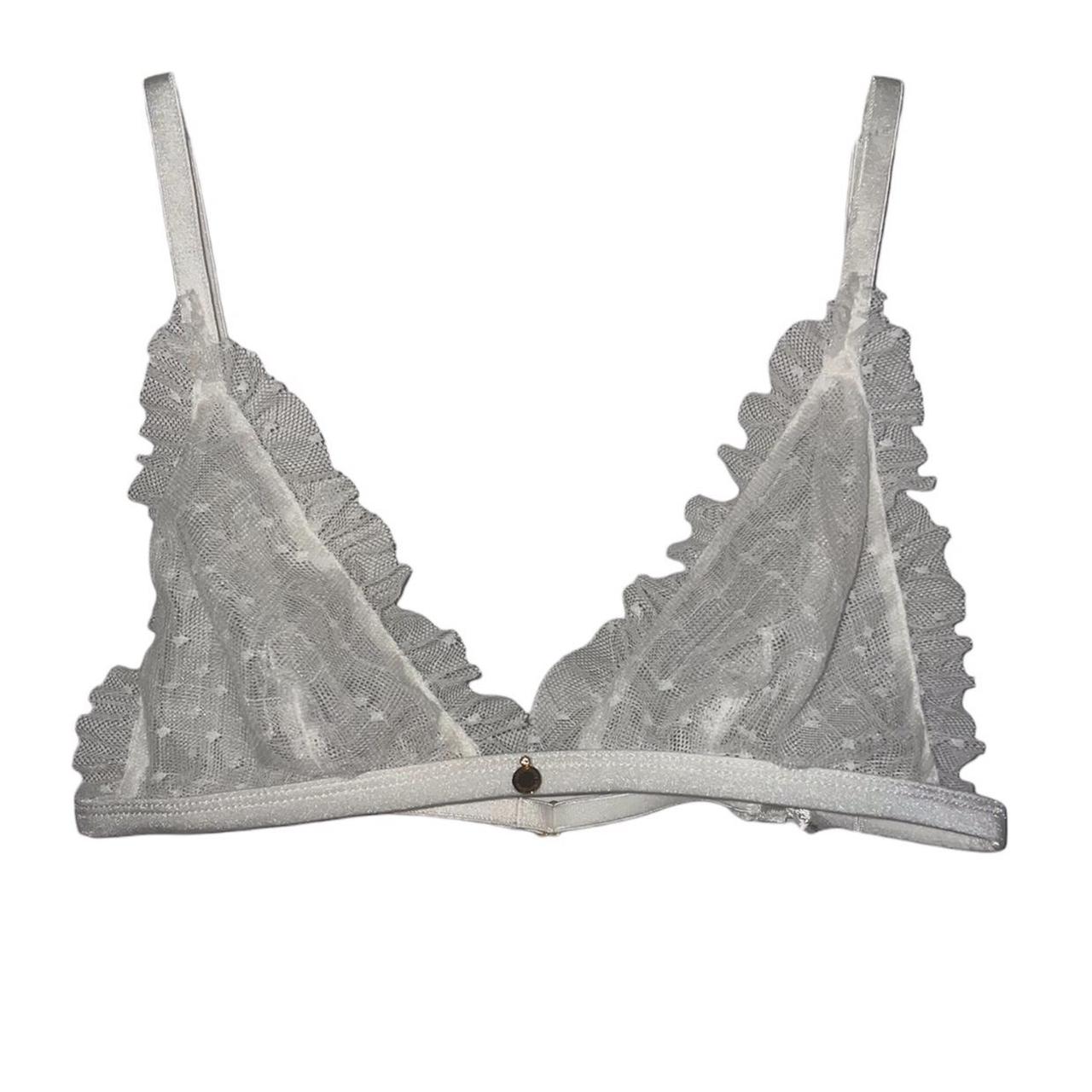 Gooseberry Intimates White See Through Lace Bralette Depop 