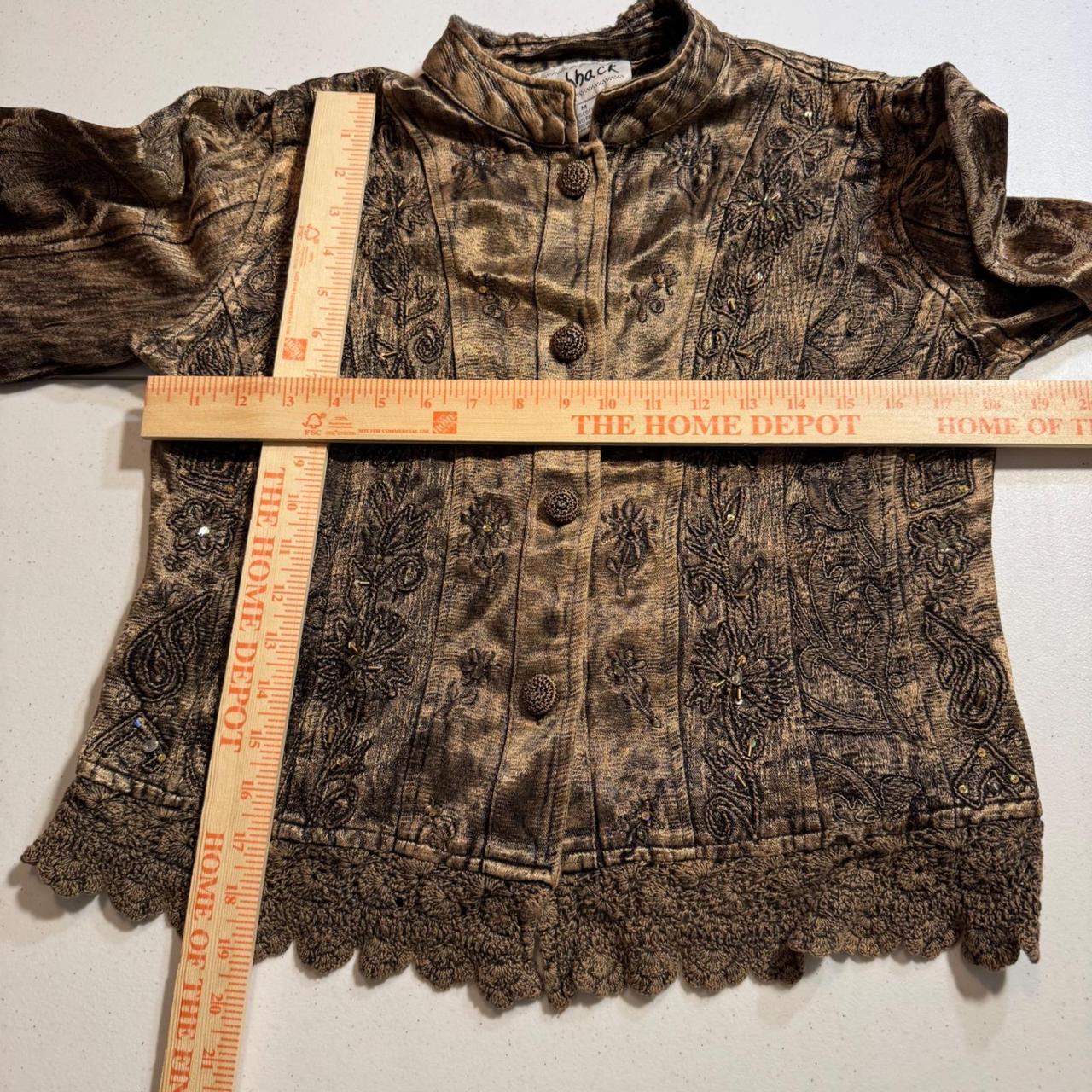 Throwback. Women's Lightweight Jacket - Brown/Gol… - image 7