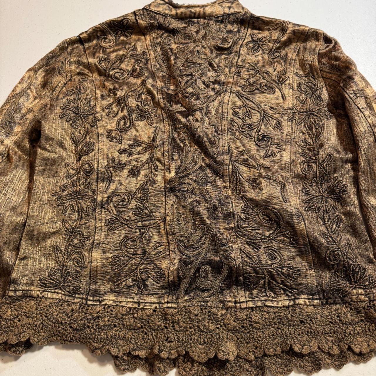 Throwback. Women's Lightweight Jacket - Brown/Gol… - image 8