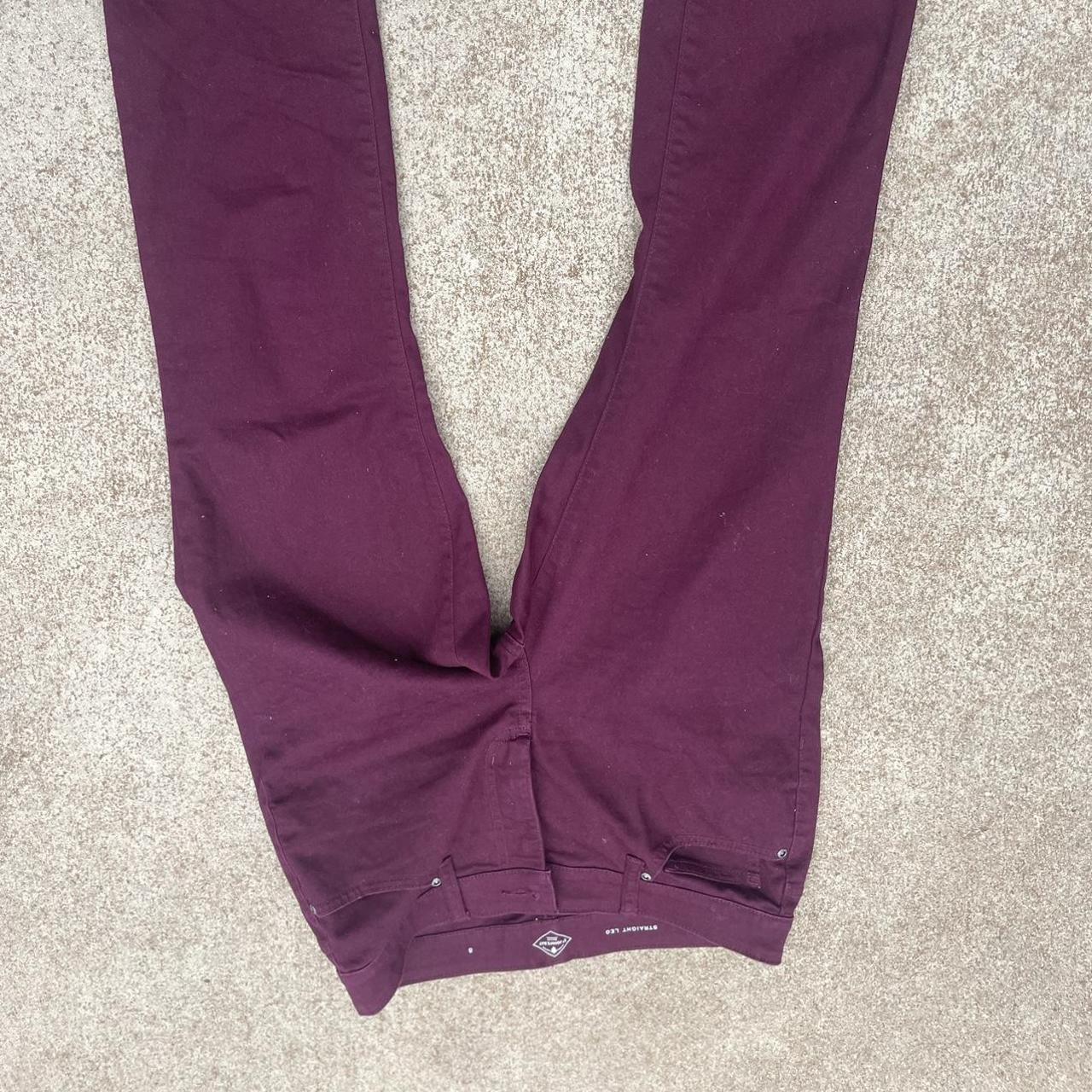 NEW St. Johns Bay Size 16 Skinny Jeans Red/Maroon - Depop