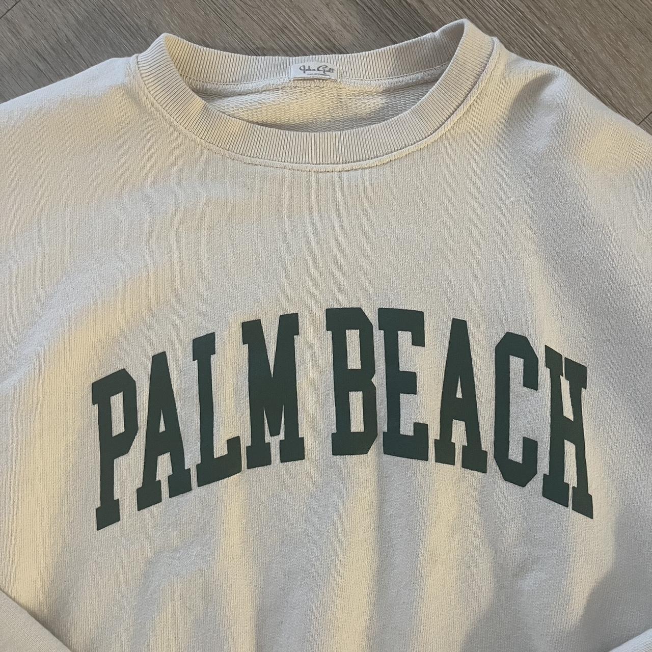 Brandy Melville Palm Beach Cream Crewneck Brand... Depop