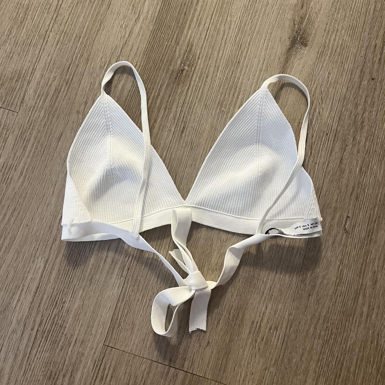 Zara Coquette Ribbon Bralette Top Super cute Never... - Depop