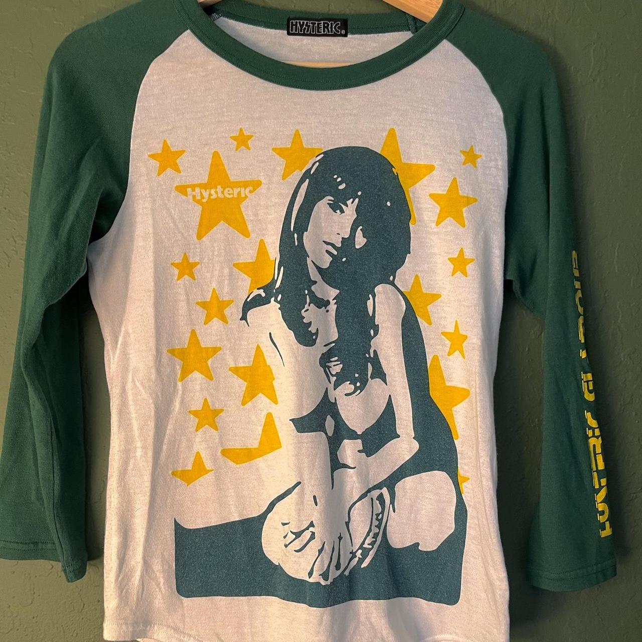 Hysteric Glamour Women Baseball Raglan Shirt -Size | Depop