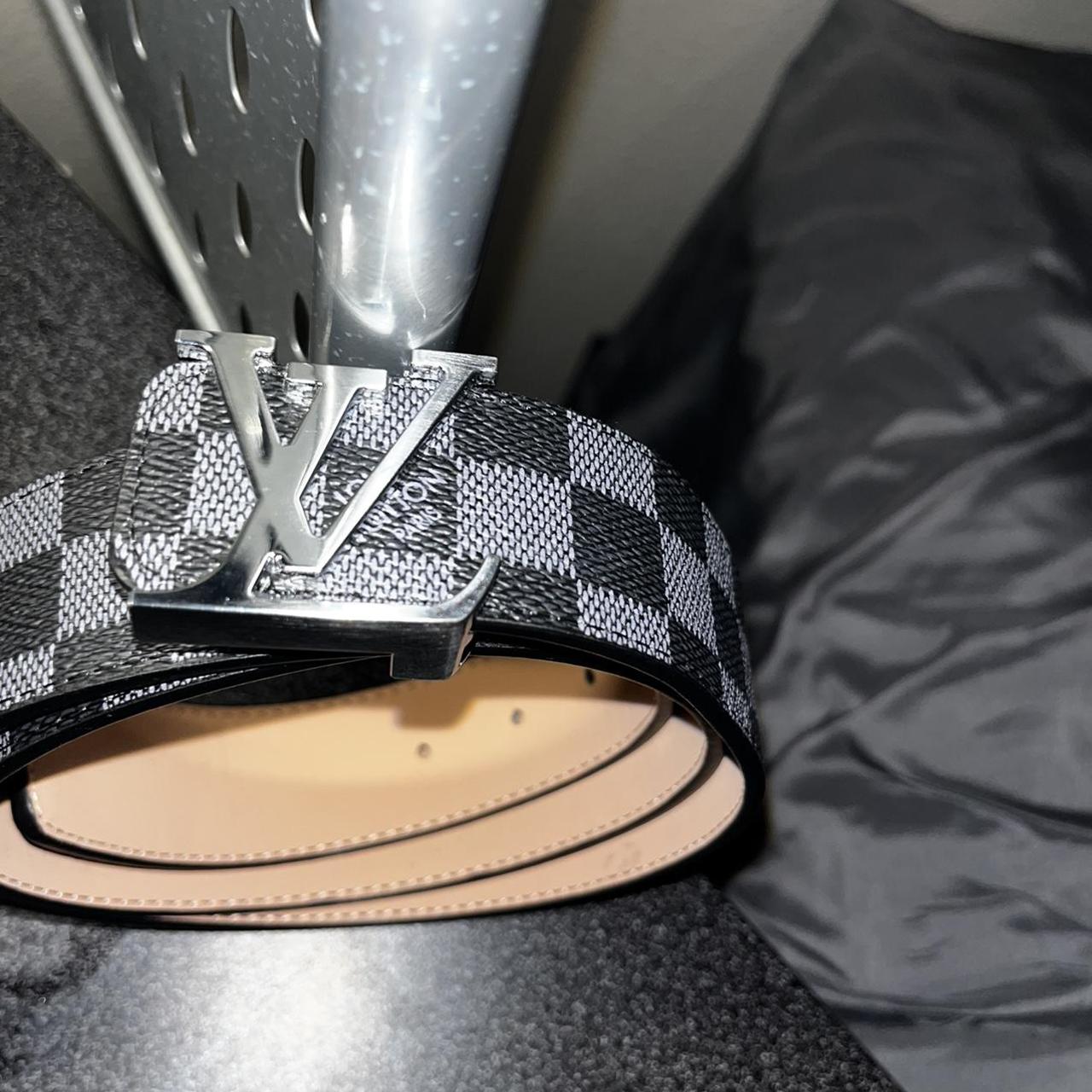 Black Mate Louis Vuitton belt Size (34-36) - Depop