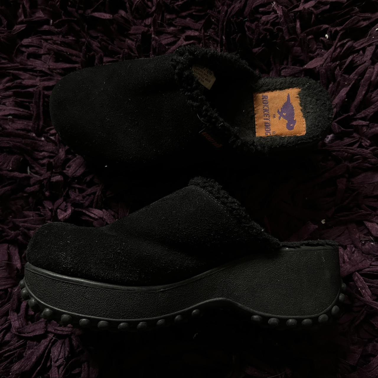 Rocket Dog Women's Black Clogs Depop