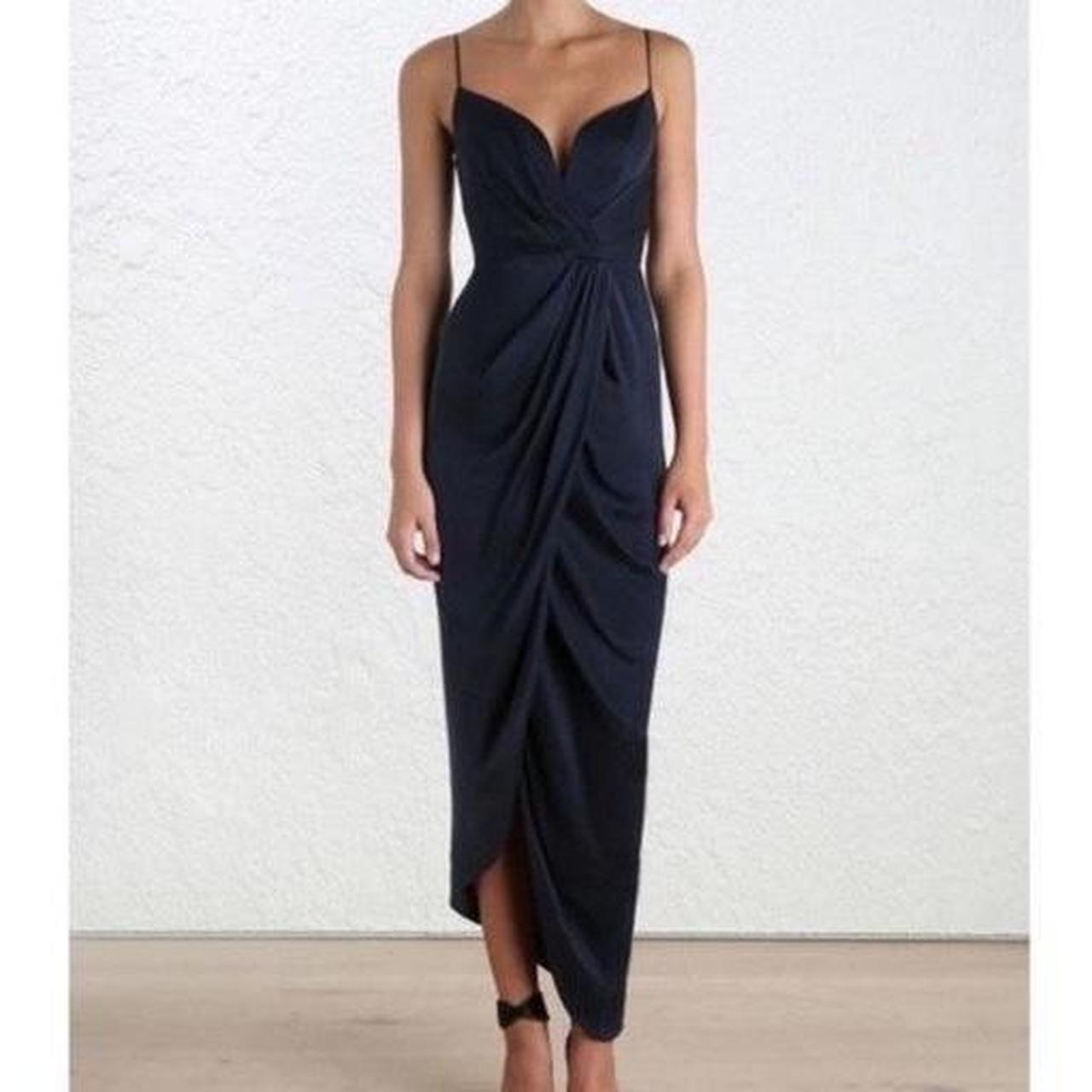 Silk sale plunge dress