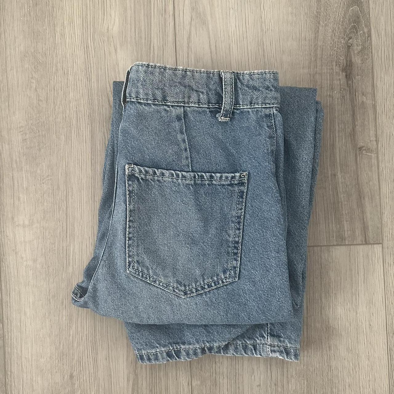 overall wanitacewek bershka putih bahan jeans size 27 30