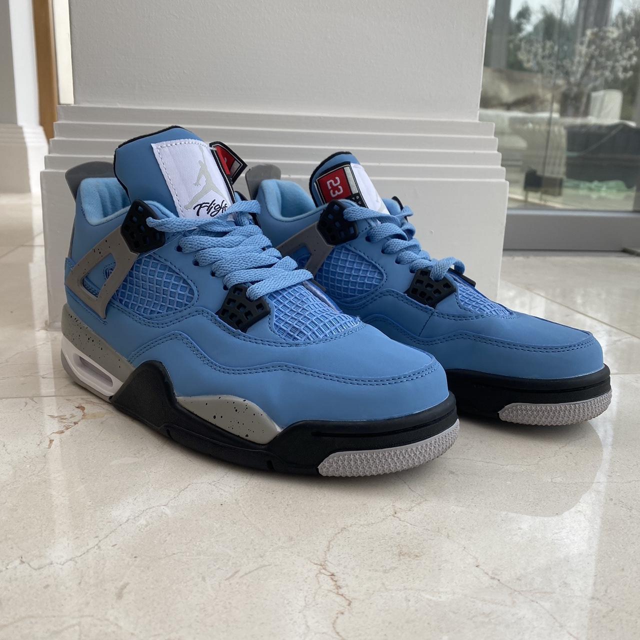 Jordan Men's Blue Trainers | Depop