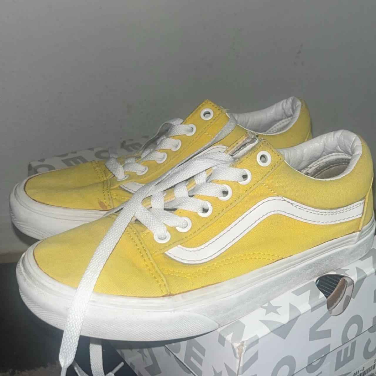 Custom vans yellow best sale