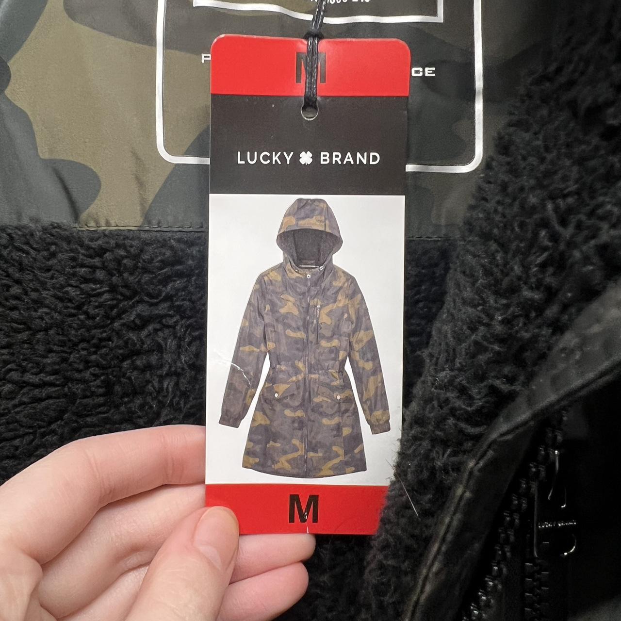 Lucky Brand Womens Parka Jacket Coat Camo Pockets - Depop