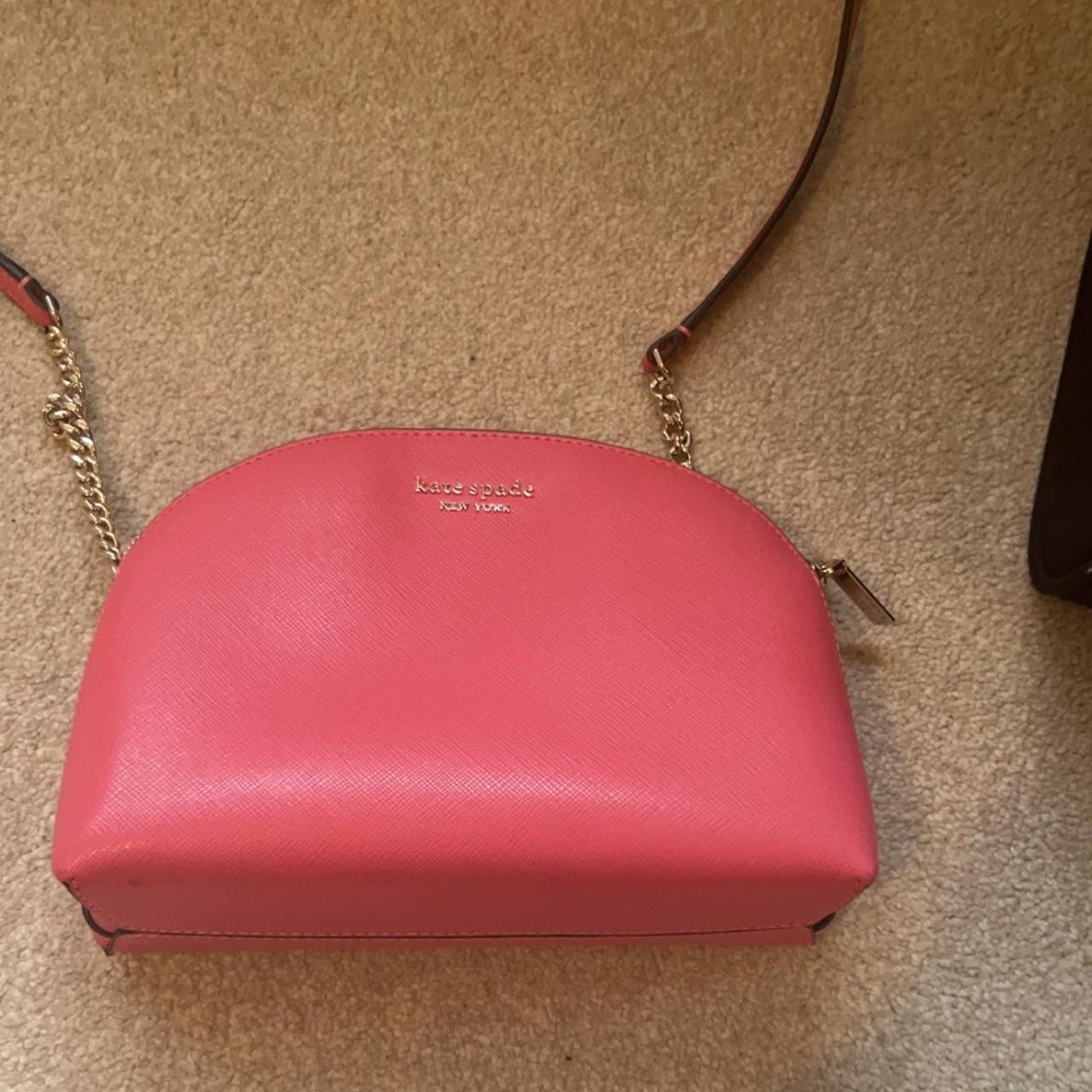 Bright pink Kate Spade bag with strap. No longer... - Depop