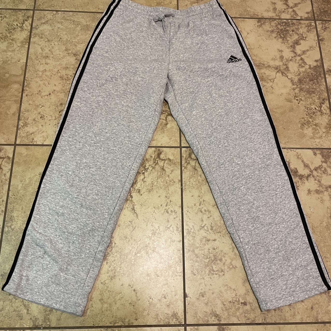 Grey Adidas SweatPants Size Large Sweatpants are... - Depop