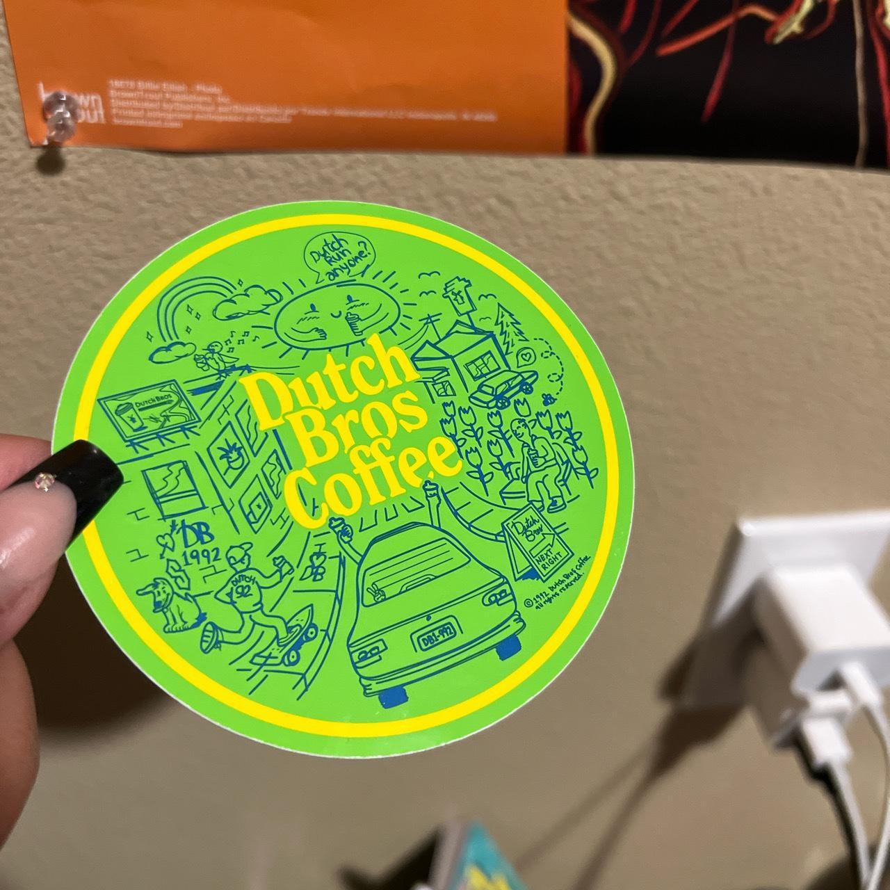 Green and Yellow Stickers Depop