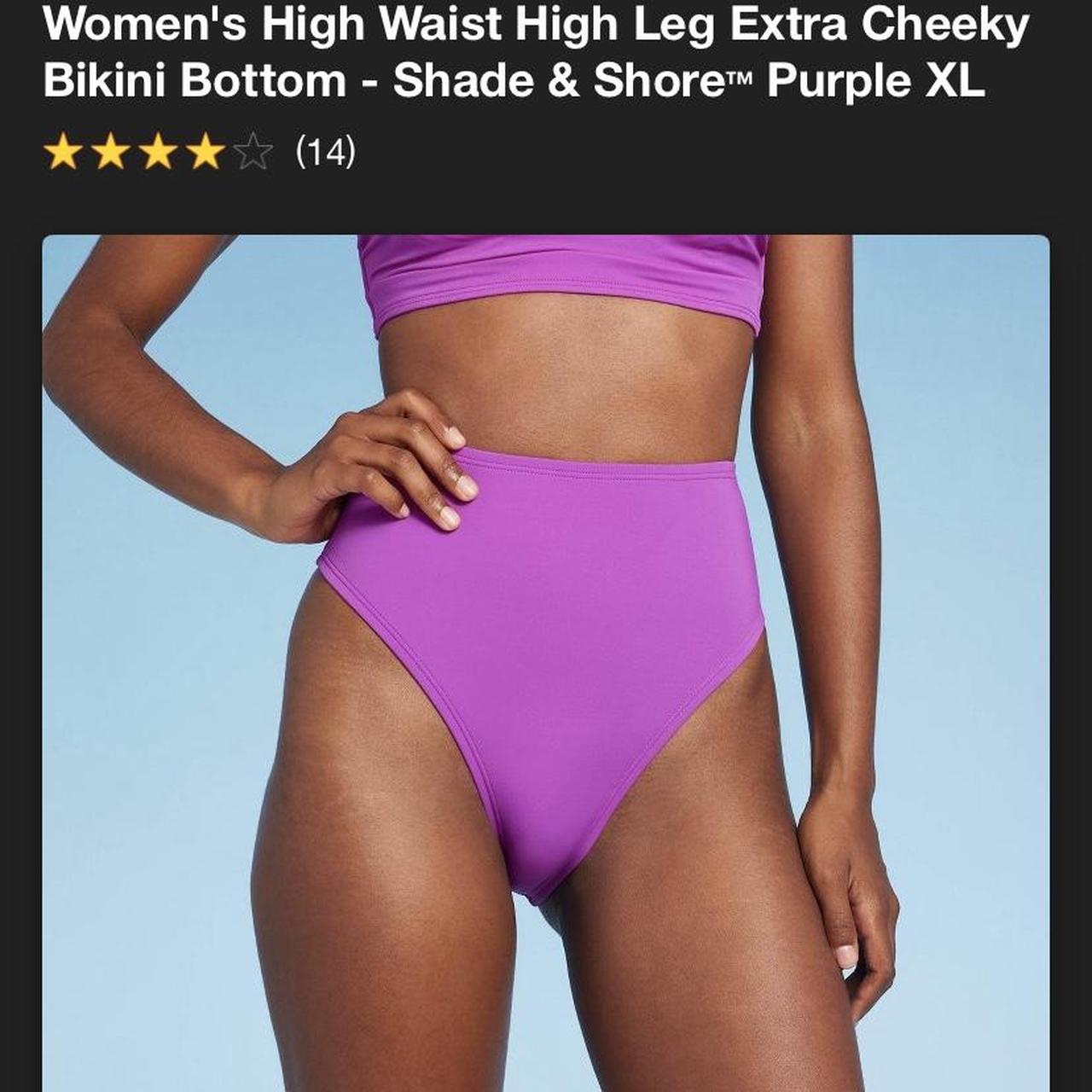 Purple high waisted bikini bottom Got from target. Depop