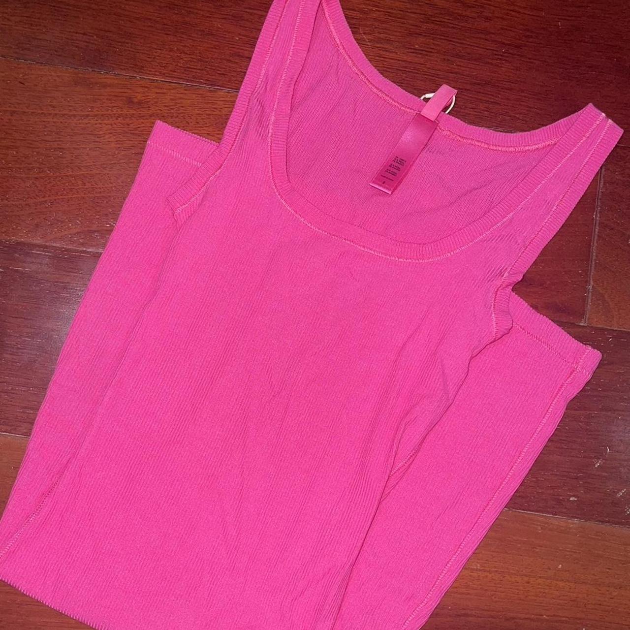 SKIMS SOFT LOUNGE MINI DRESS - in the hot pink... - Depop