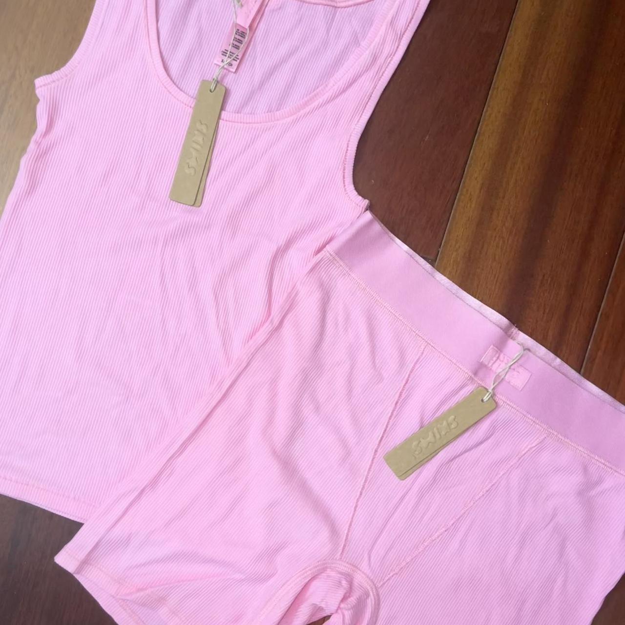 Buy SKIMS Pink Soft Lounge Tank Top - Cotton Candy At 20% Off