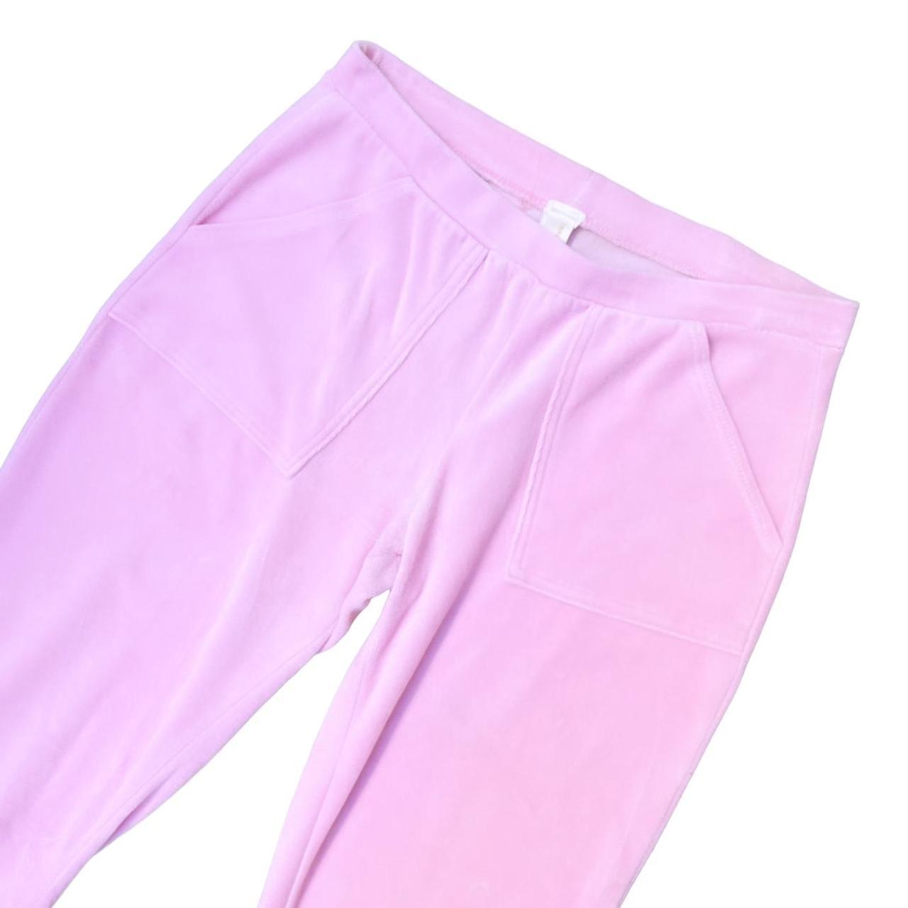 Pink velvet pants with pockets so cute not high rise... - Depop