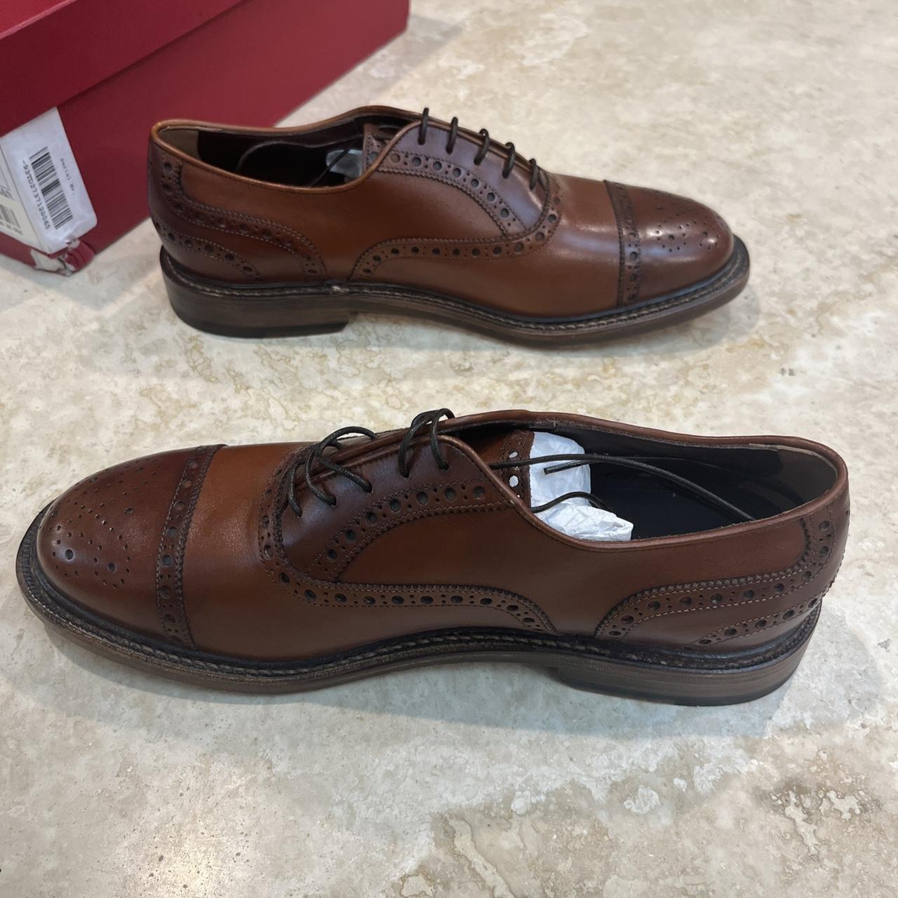 Men's Tramezza Two-Tone Brogue Leather Oxford Shoes