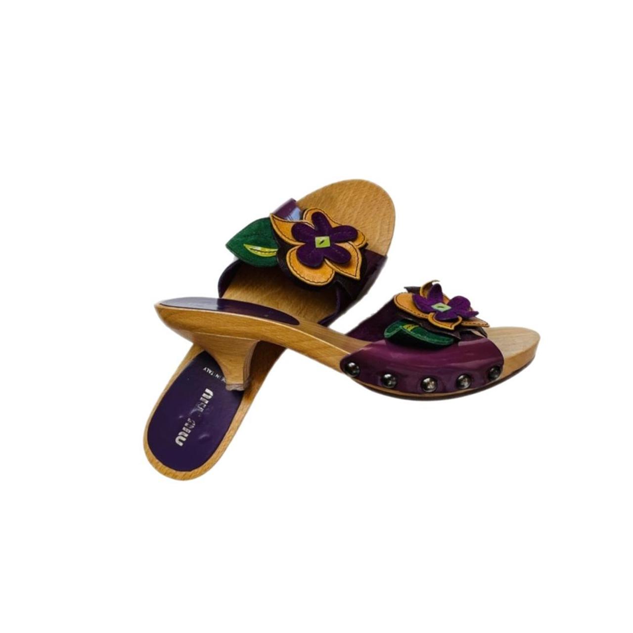 Miu Miu kitten heel mules Cutest vintage y2k Miu... - Depop