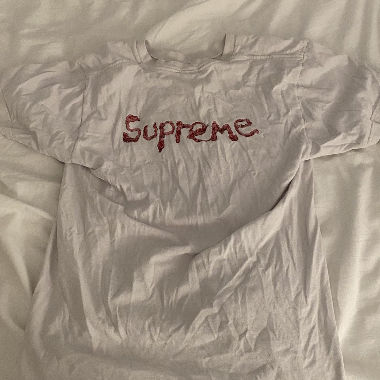 Supreme Women S White T Shirt Depop