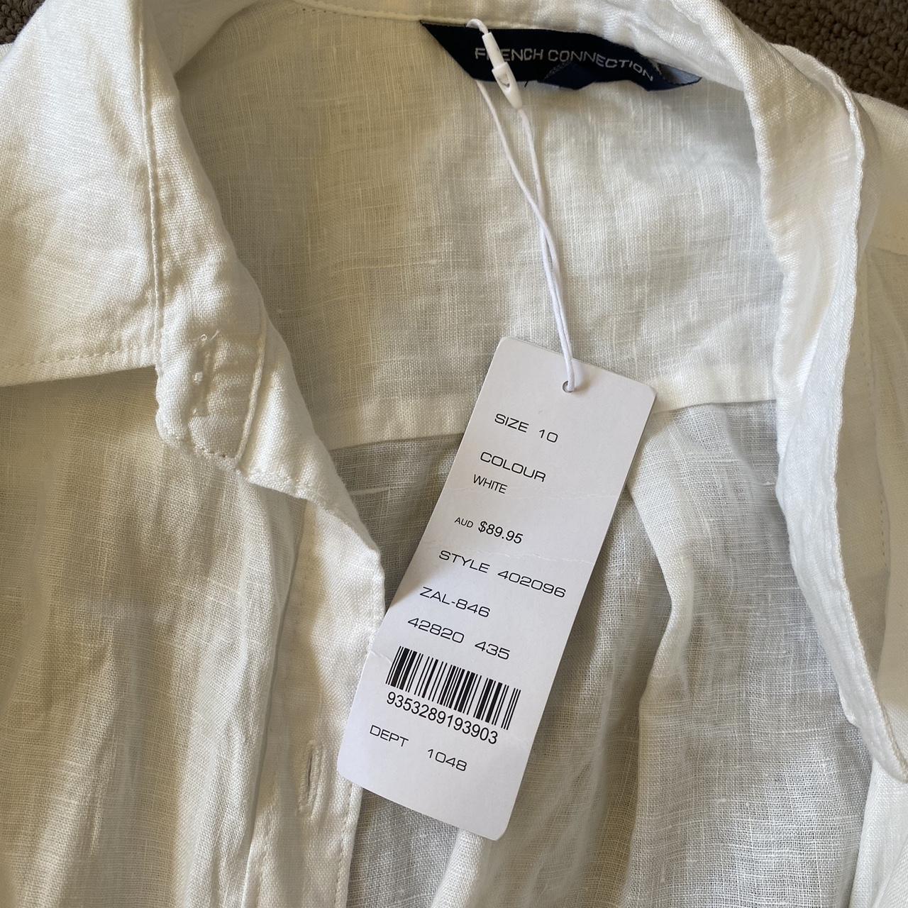 French connection linen button down shirt Brand new... - Depop