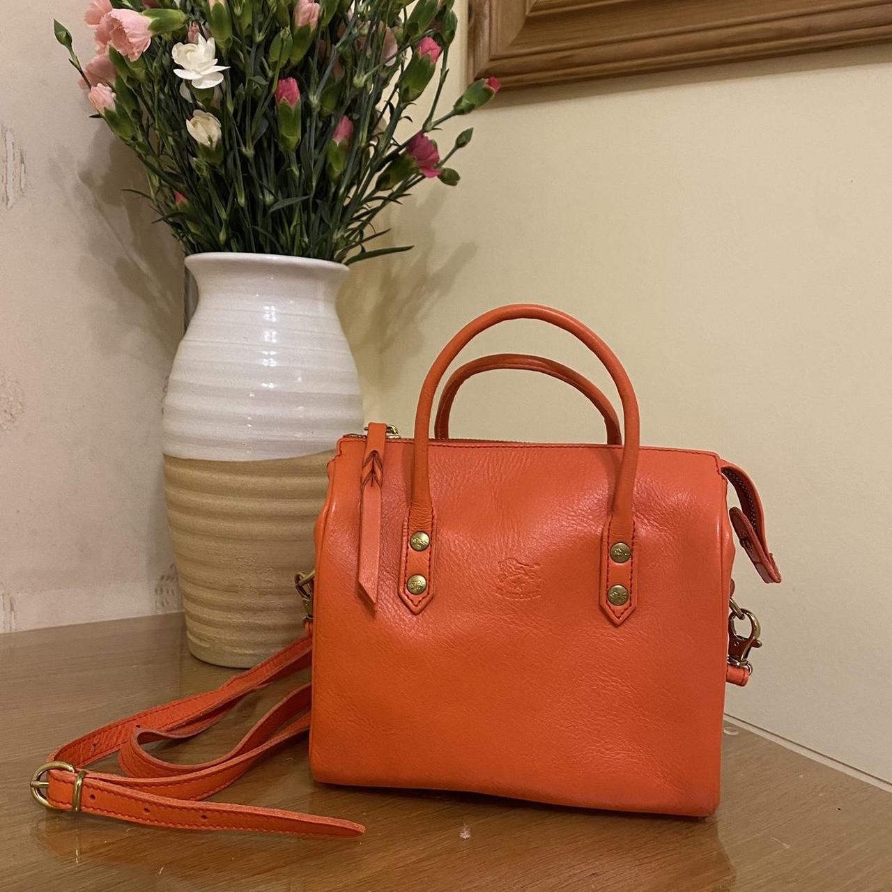 Women's Pink and Orange Bag Depop