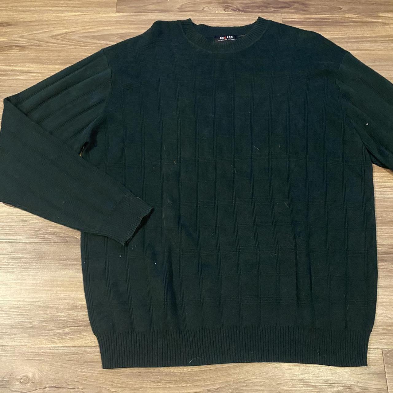 forest green sweater xL measurements: length:... - Depop