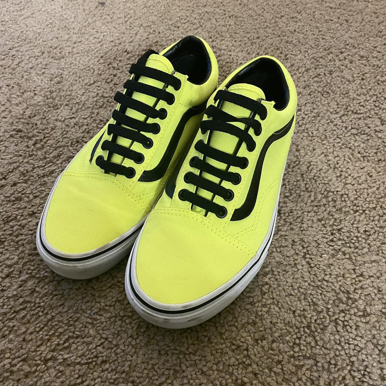 Vans store yellow green