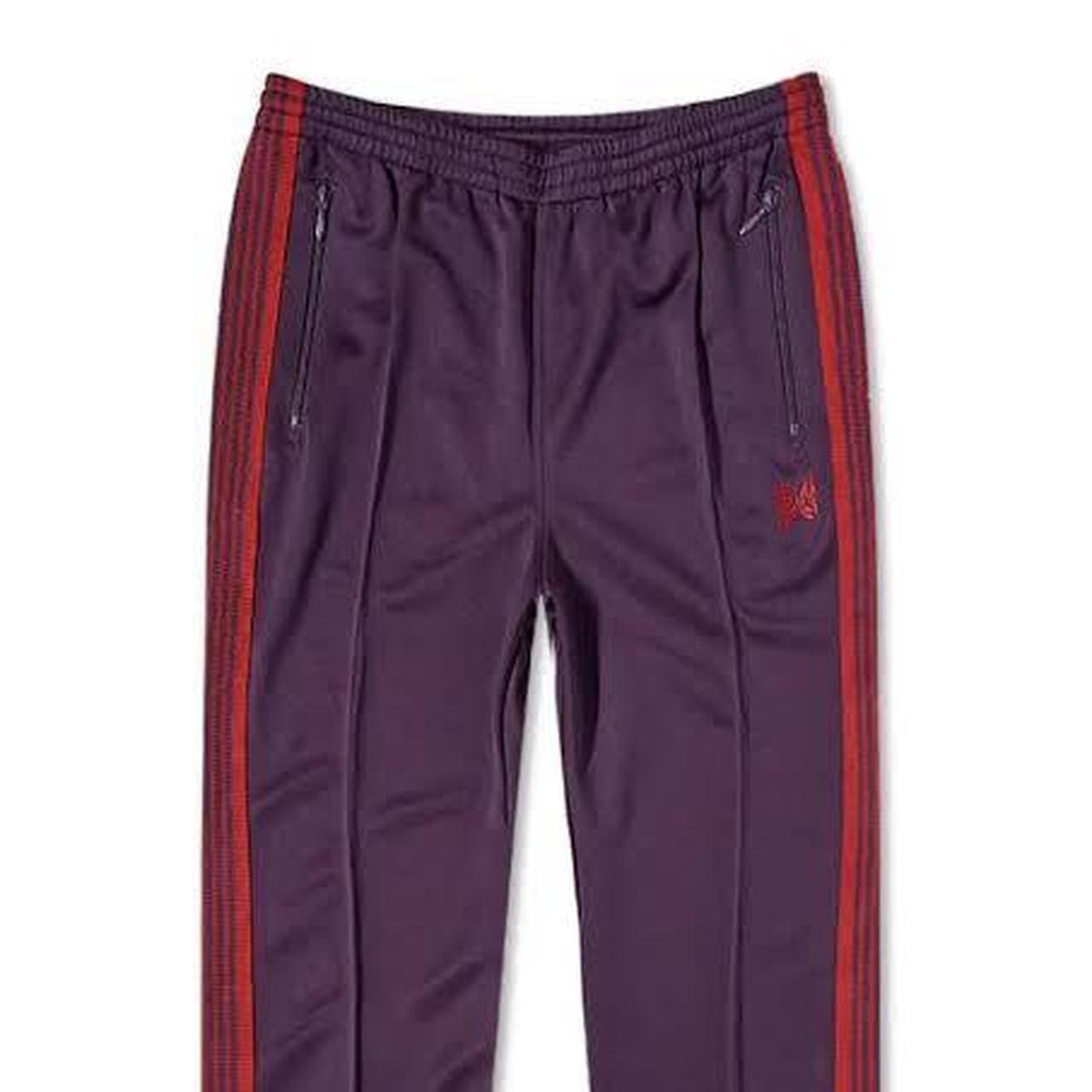 BRAND NEW NEEDLES TRACK PANTS Purple with red | Depop