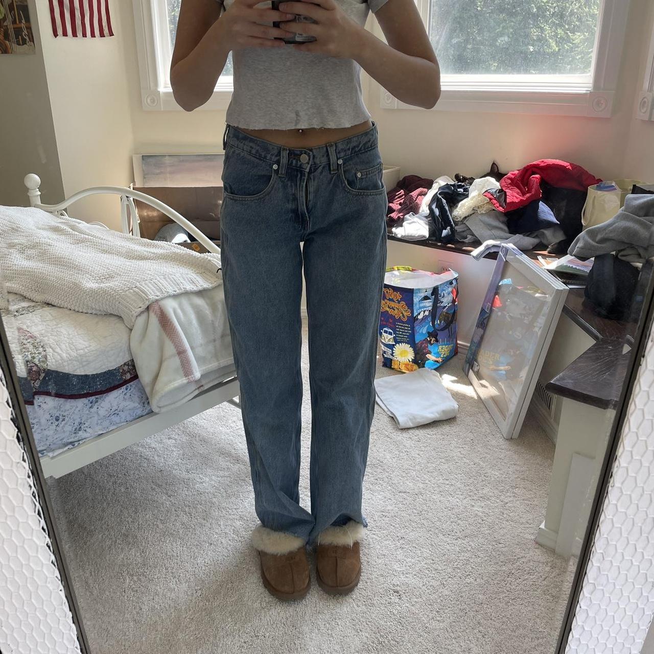 UNIF X jeans I cut the bottoms so the inseam is... Depop