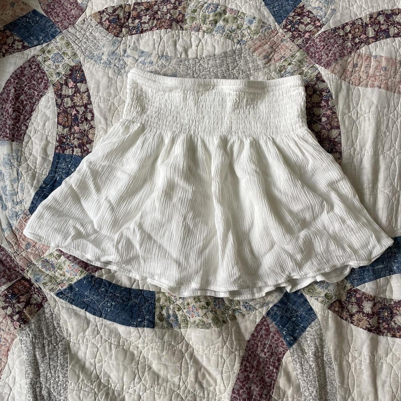 Garage white mini skirt Depop
