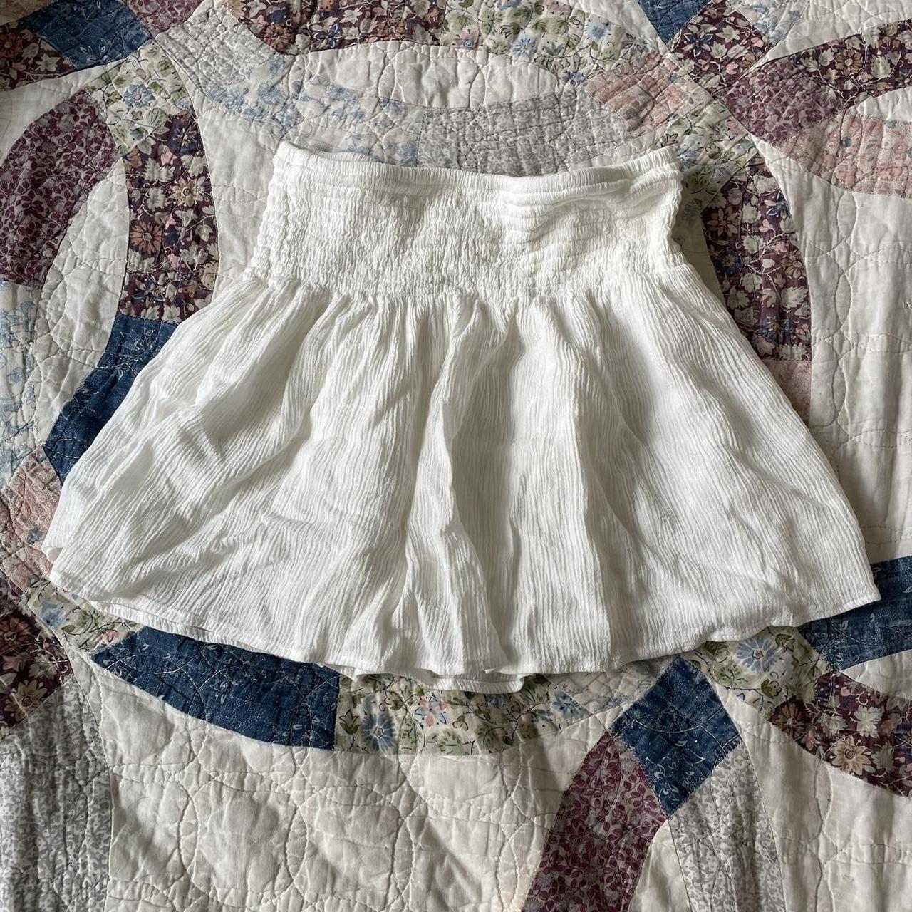 Garage white mini skirt Depop