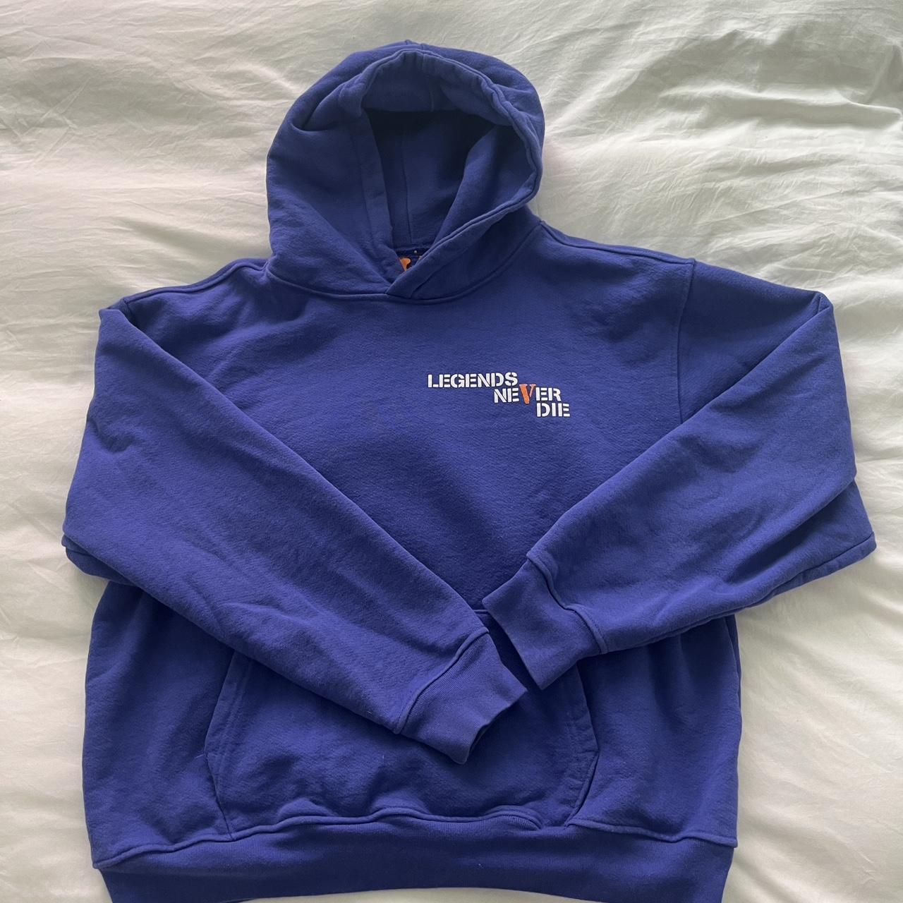 Royal blue vlone hoodie sale