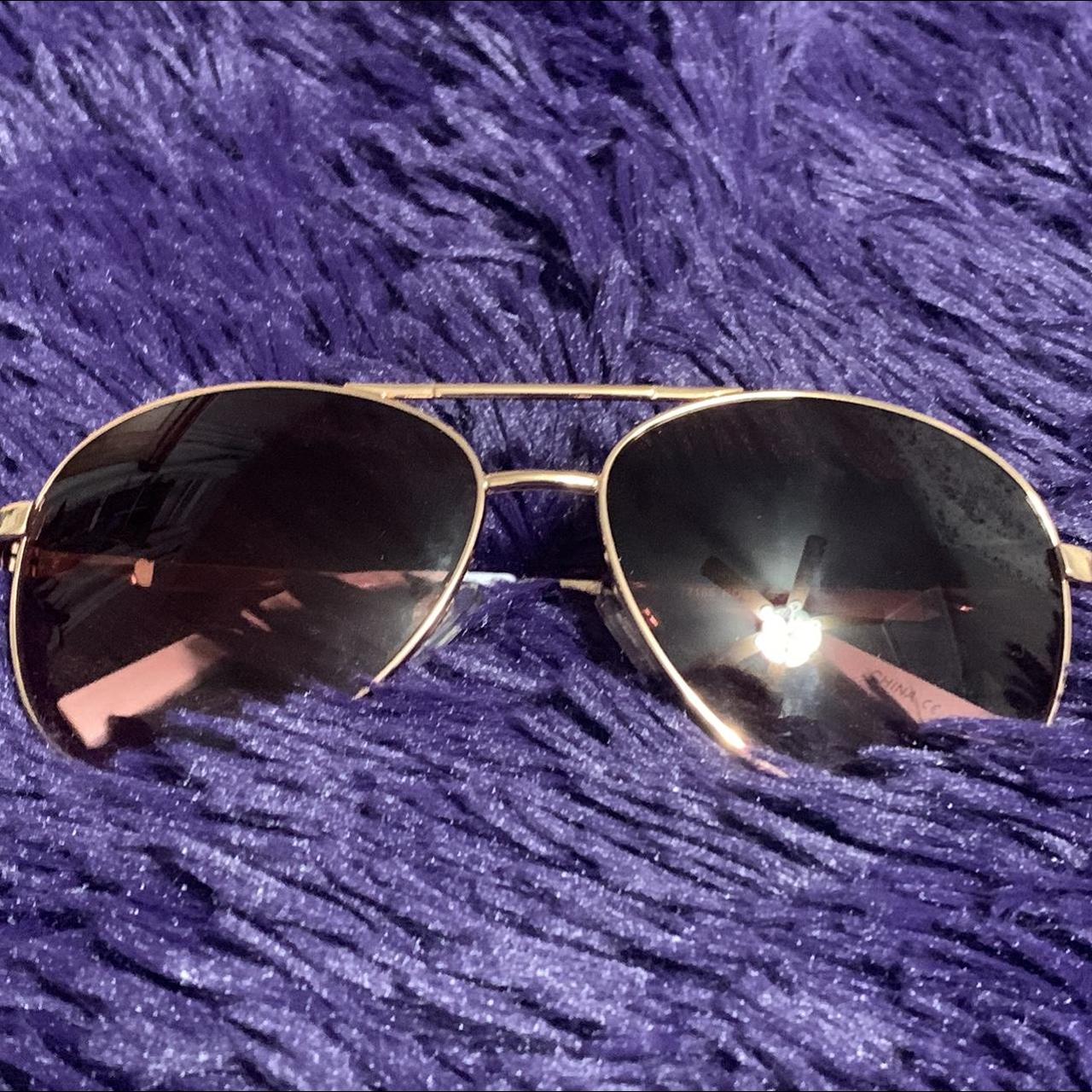 Chanel Purple Tint Metal Frame Small Aviator Sunglasses-4201 - Yoogi's  Closet