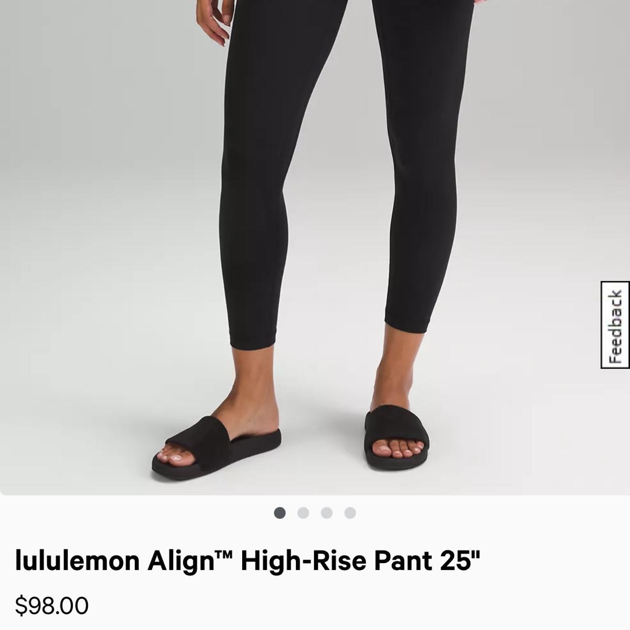 Lululemon align leggings 25” size 4 in black!!!, Very