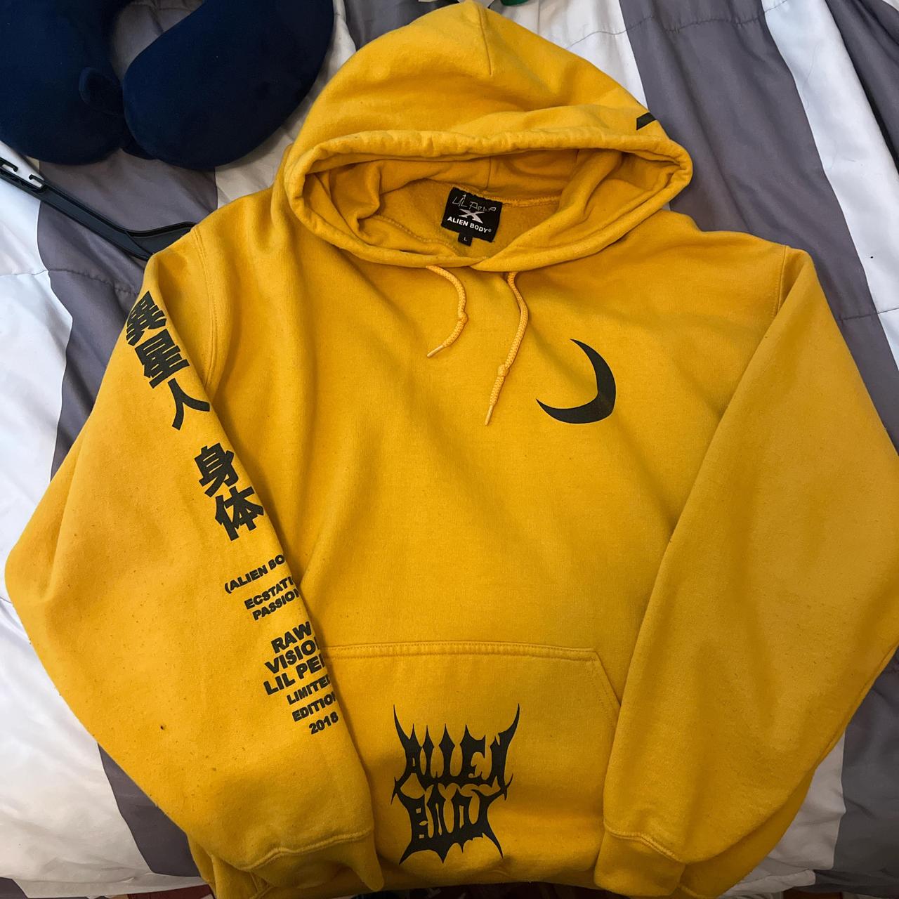 Clothing Lil Peep Yellow Gap Hoodie Lil Peep Hoodie