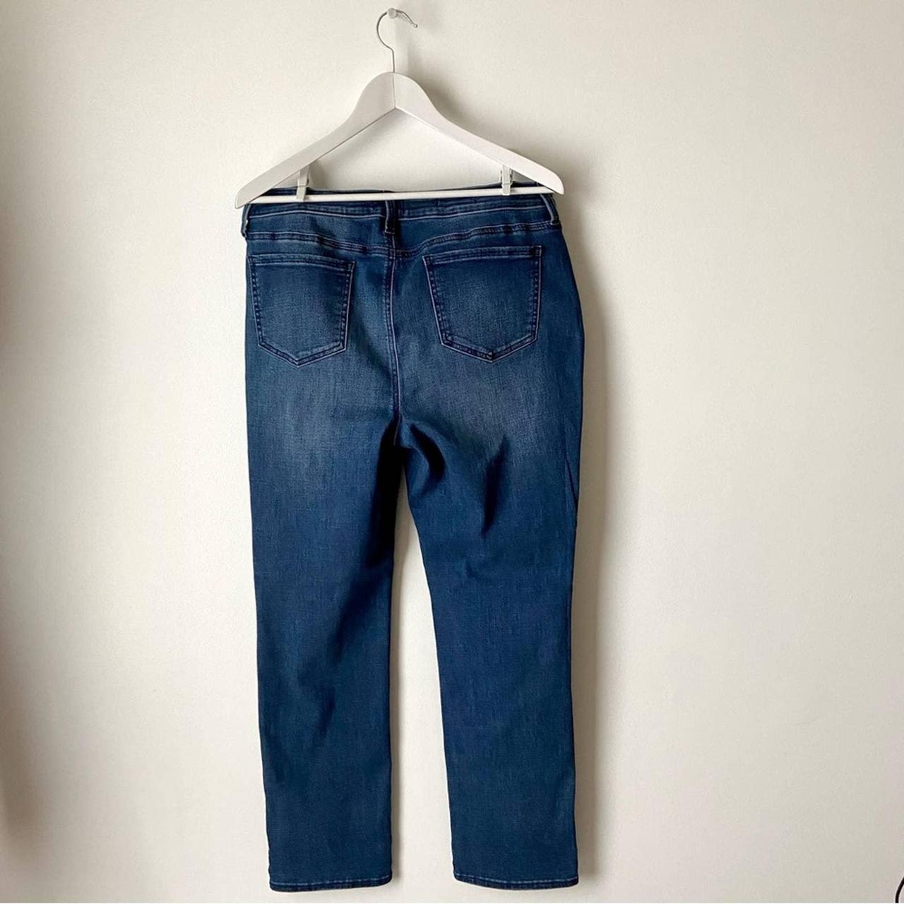 The Sherry Slim Jeans by NYDJ in a medium rinse with... - Depop