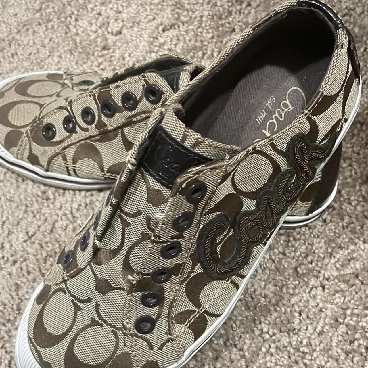 Coach slip on tennis on sale shoes