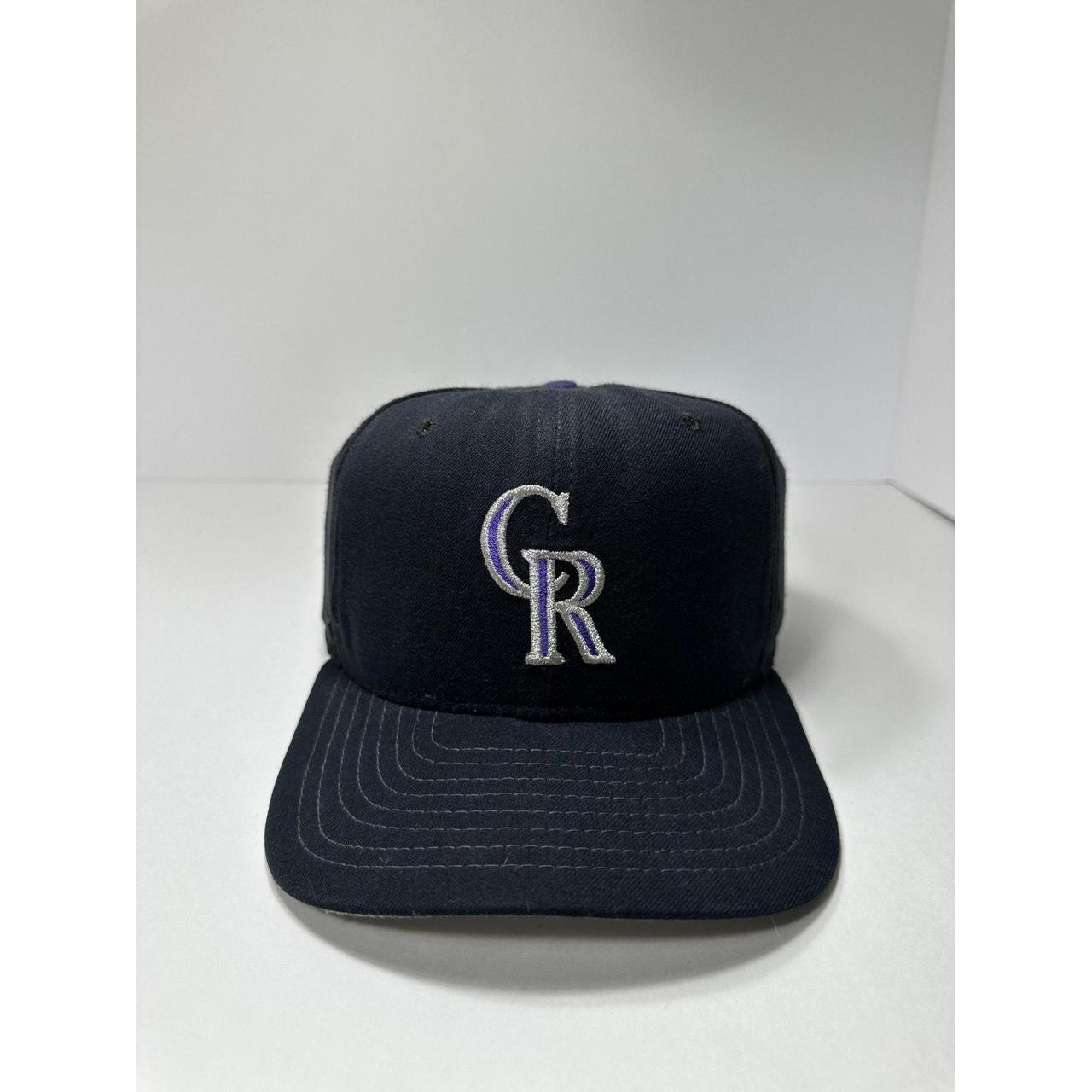 New Era Men's Caps - Black/Purple – Vintage Colorado Rockies Block Logo 1990s New …