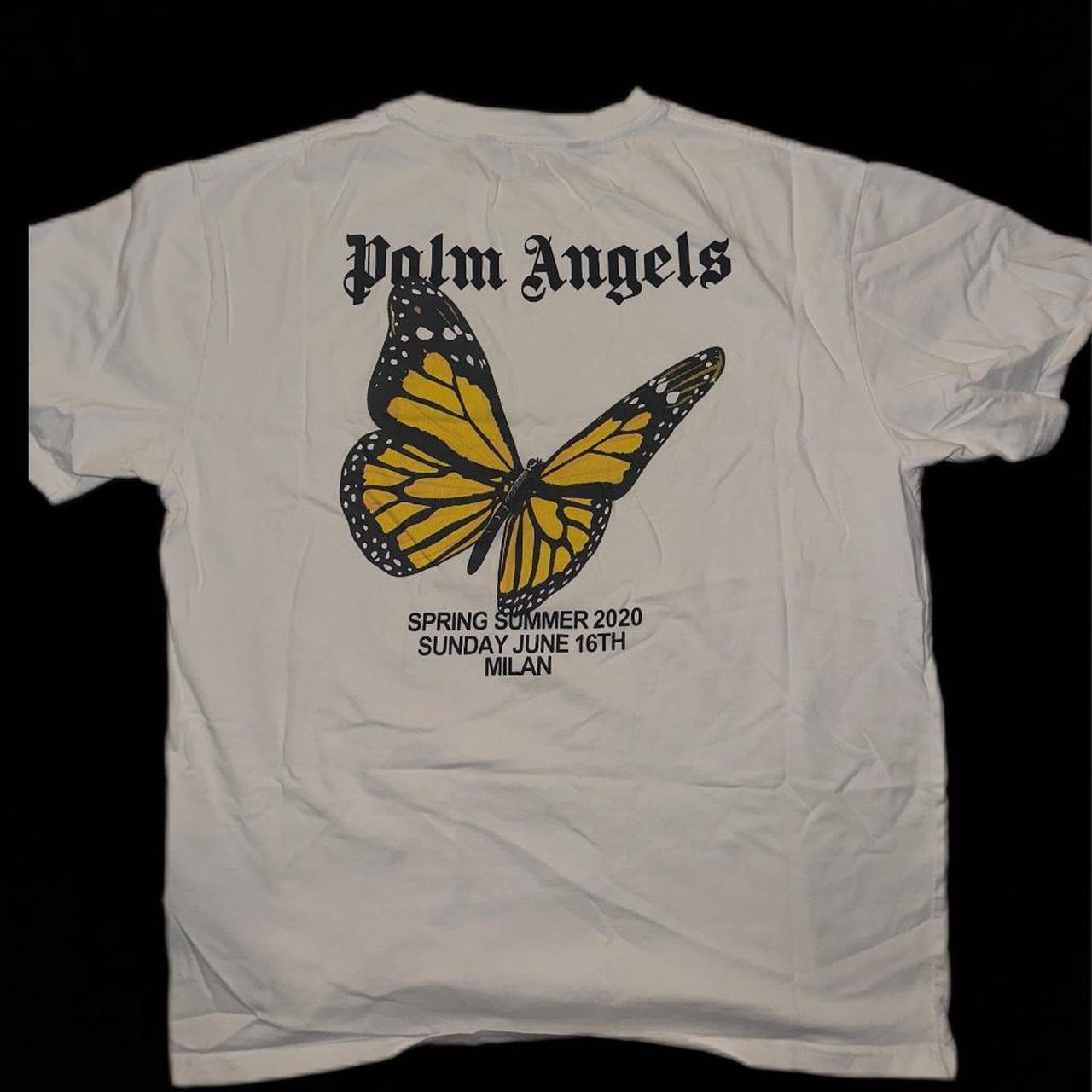 PALM ANGELS Paris Spray Original Tee Size - Depop