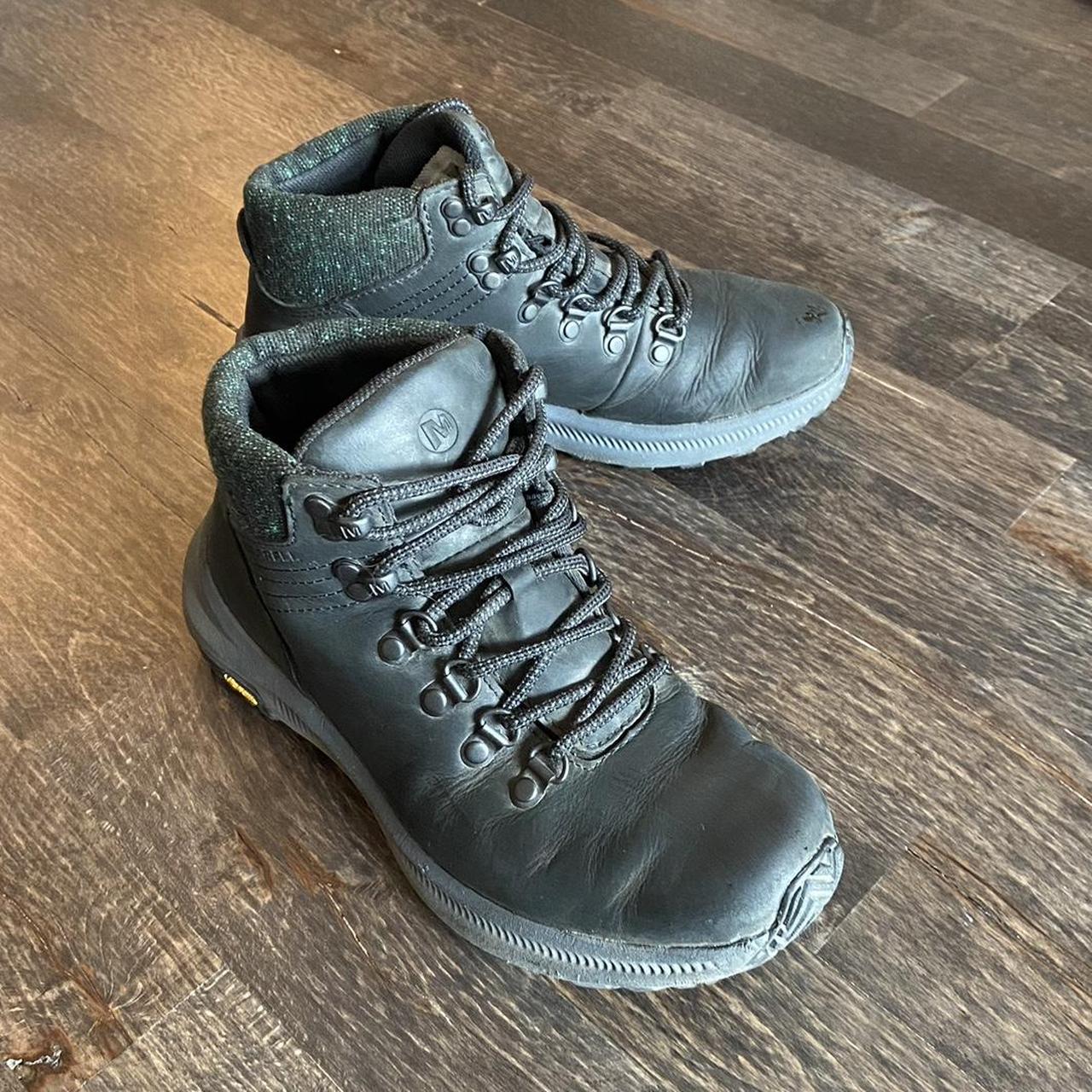 merrell hiking boots with vibram soles - women’s is... - Depop
