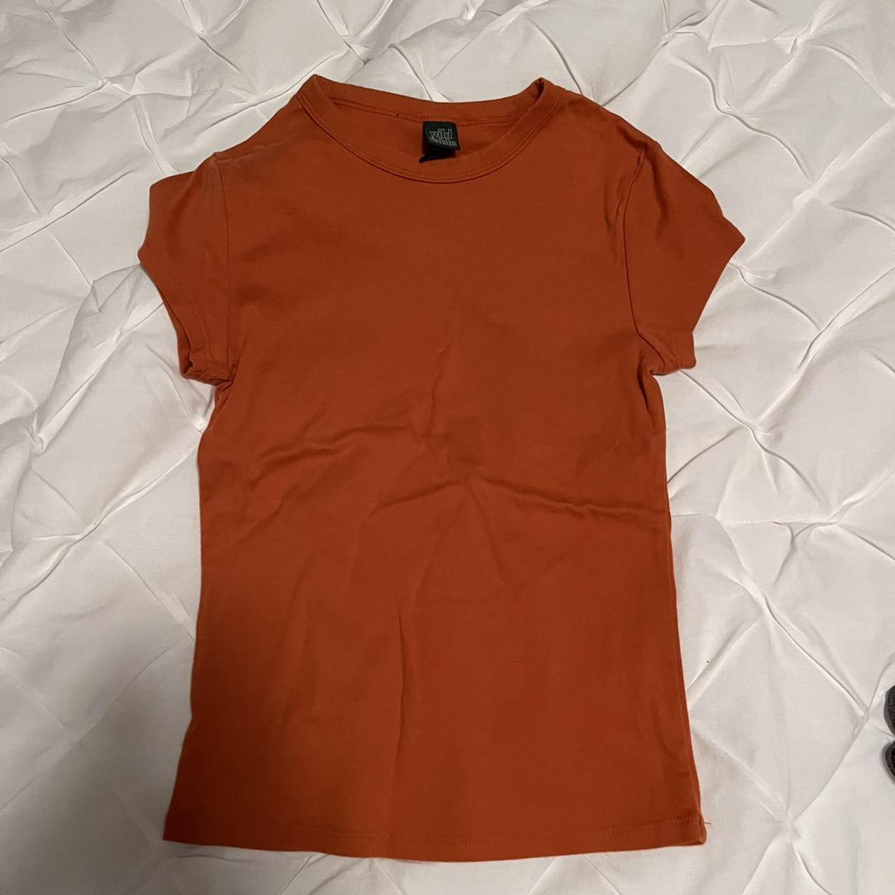 Wild Fable Women's Orange T-shirt | Depop