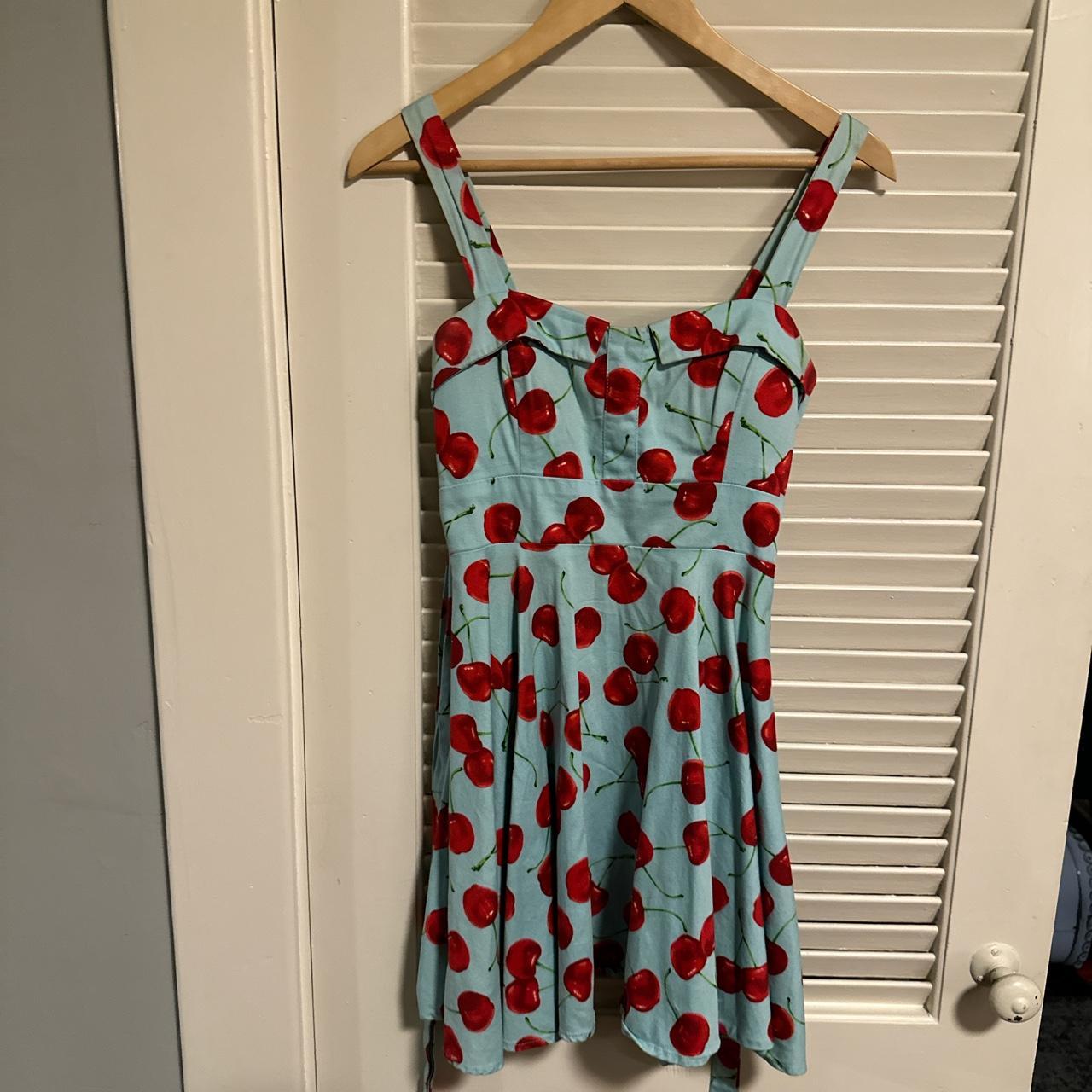 Women's Blue and Red Dress | Depop