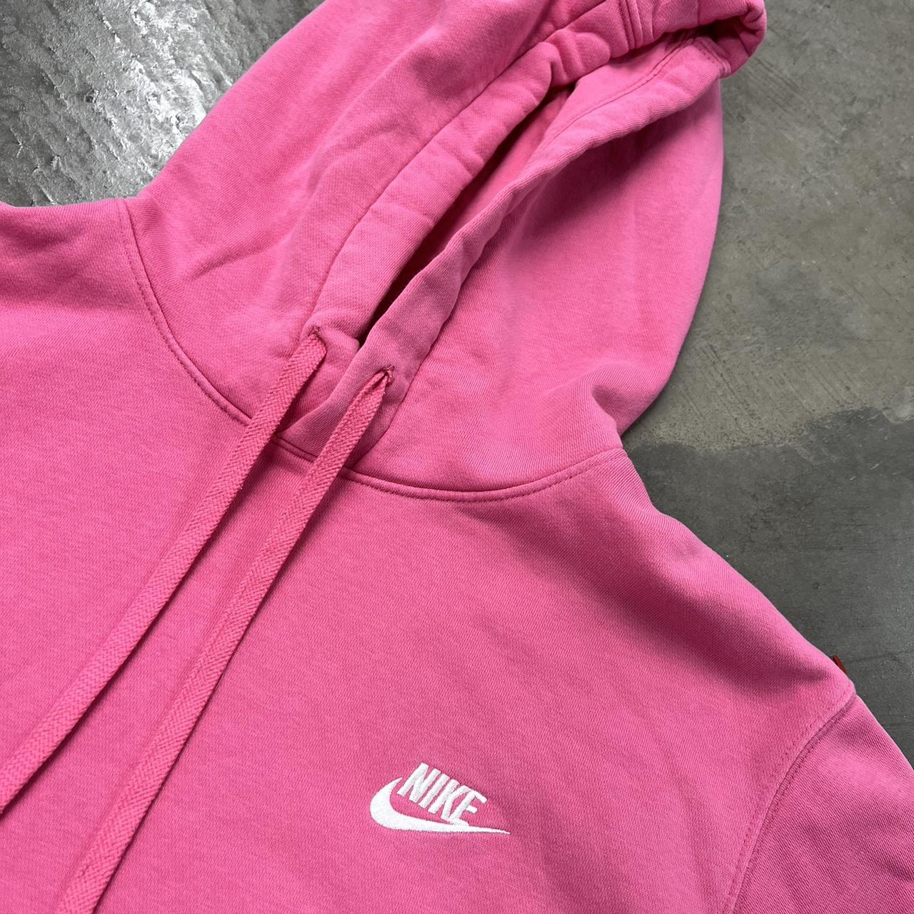 Vintage Nike Classic Hot Pink Hoodie... - Depop