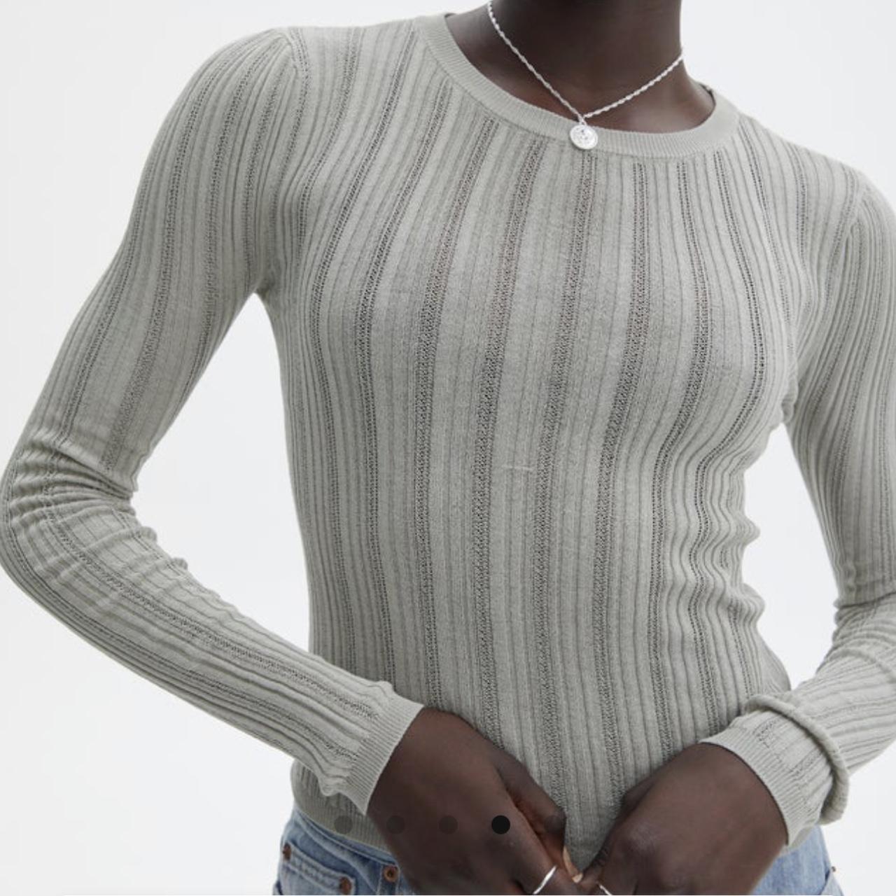 Glassons Sheer Ribbed Long Sleeve Knit Top **in... Depop