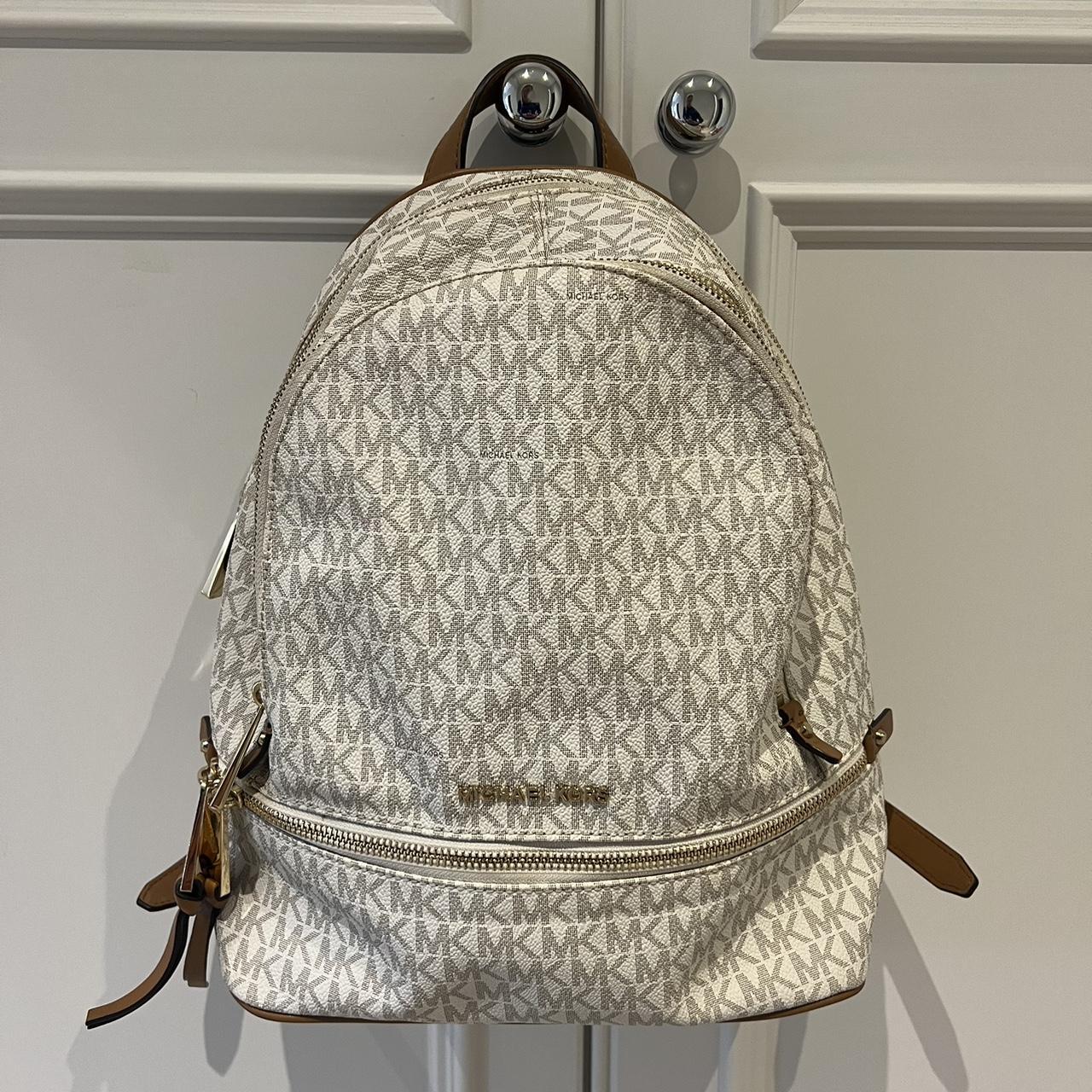 Michael kors rhea backpack white best sale