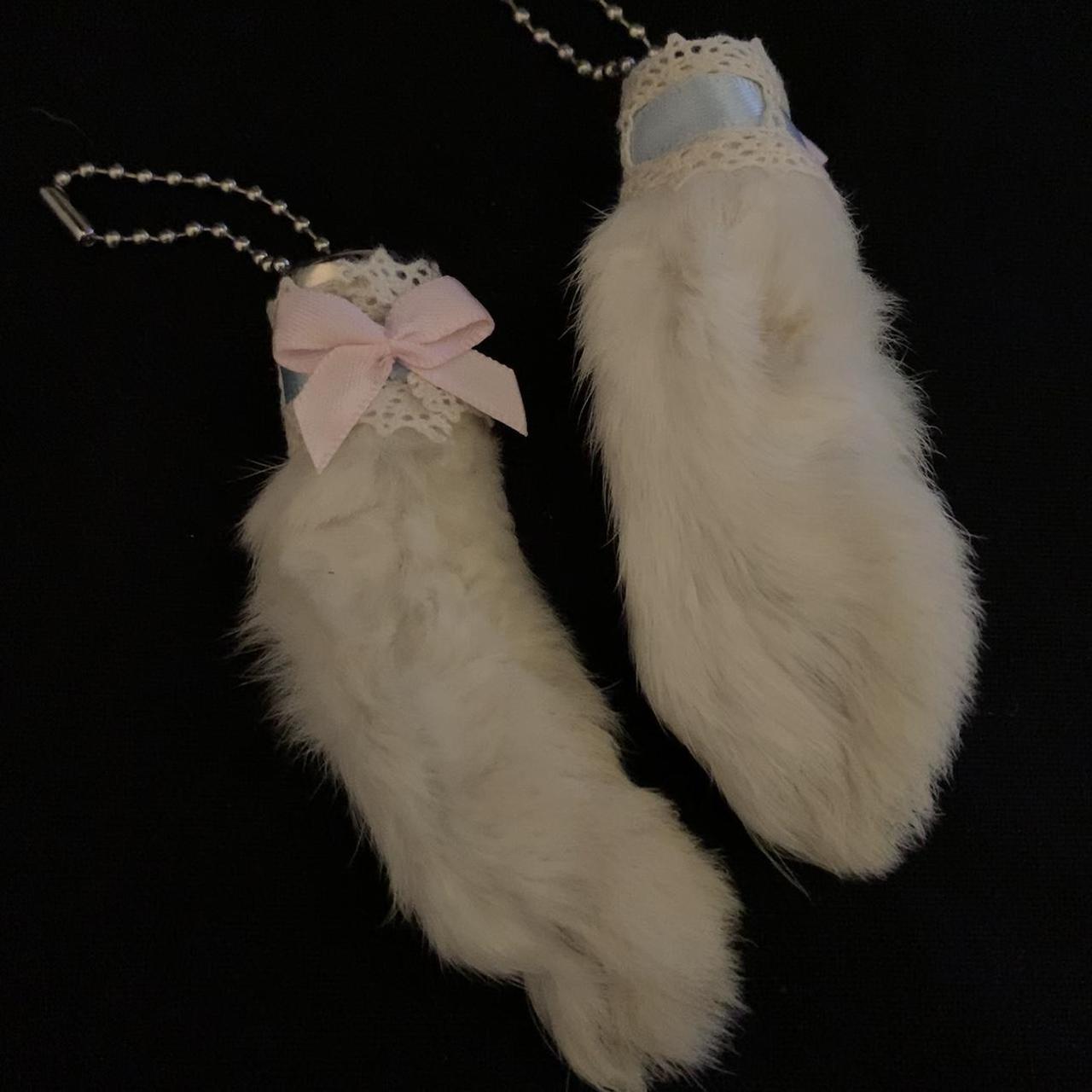 Blue Lace Bunny Paw Keychain 🦷 • • • Purchase is for... - Depop