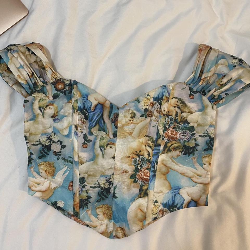 Alohas East Patchwork Kaleidoscope - Black and Beige | Depop