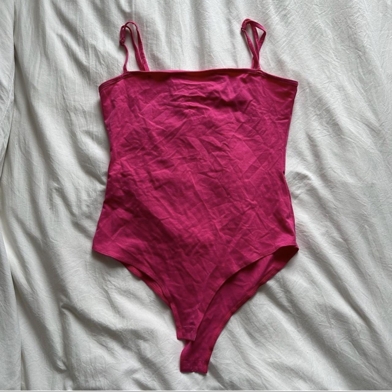 Women's Pink Bodysuit | Depop