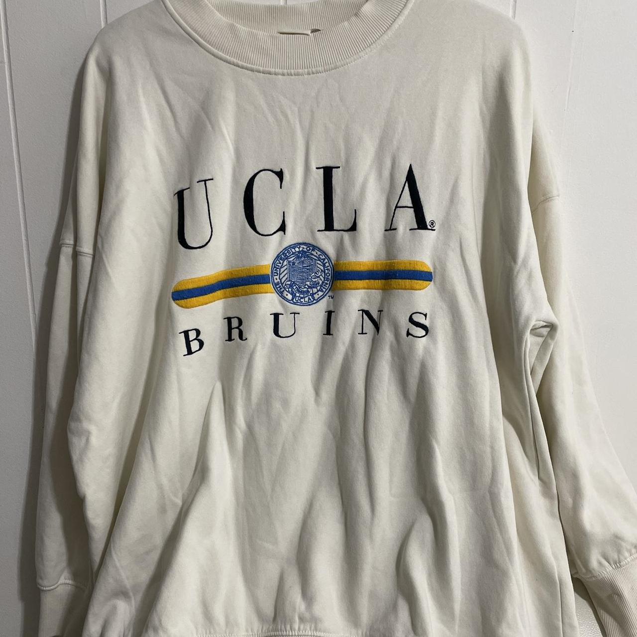 UCLA Bruins white and blue crewneck. Depop